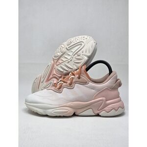 Adidas Originals Girls Ozweego OZWG W GZ2775 Thick Sole Shoes Sz 6 White Pink